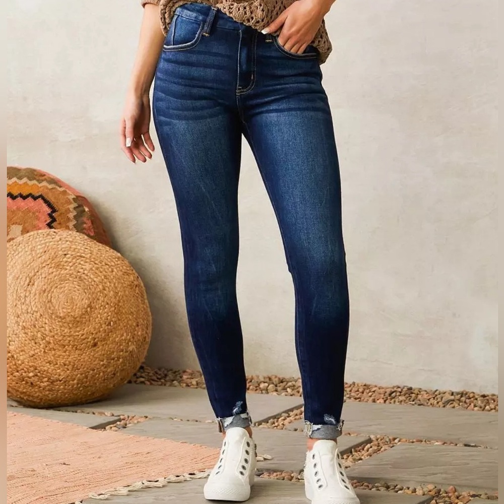 Kancan signature high rise ankle skinny jean